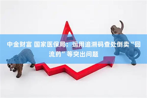 中金财富 国家医保局：运用追溯码查处倒卖“回流药”等突出问题