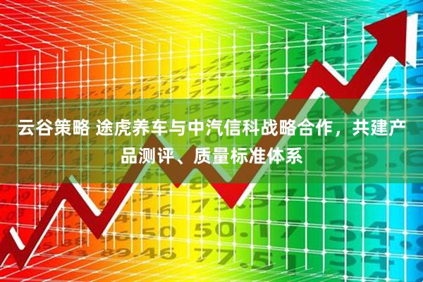 云谷策略 途虎养车与中汽信科战略合作，共建产品测评、质量标准体系