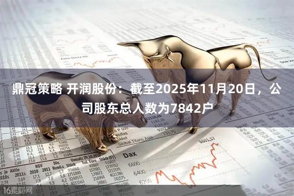鼎冠策略 开润股份：截至2025年11月20日，公司股东总人数为7842户